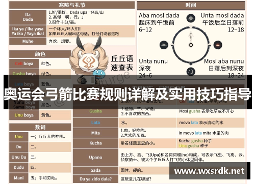 奥运会弓箭比赛规则详解及实用技巧指导