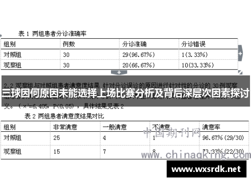 三球因何原因未能选择上场比赛分析及背后深层次因素探讨
